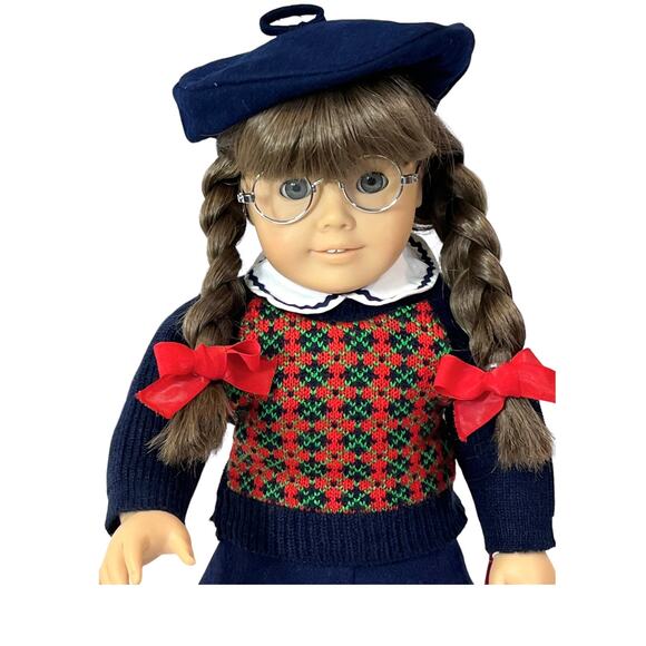 American Girl Molly Doll Pleasant Company 1986 In Meet Outfit & Accessories Box - Picture 12 of 16
